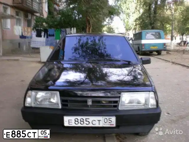 Фото автомобиля LADA 2109 SAMARA, 1995 — госномер Е885СТ05. Цвет: ЧЕРНЫЙ