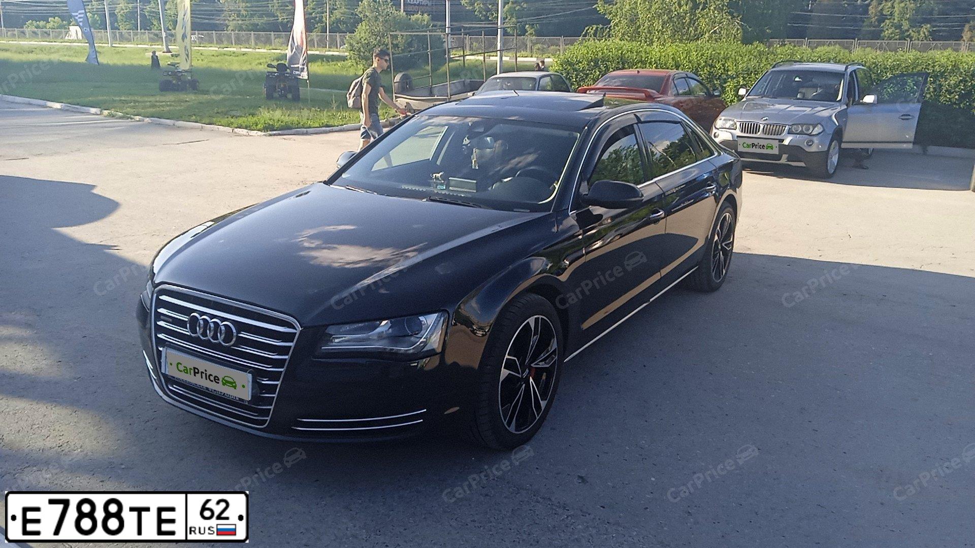 Фото автомобиля AUDI A8, 2011 — госномер Е777ЕЕ62. Цвет: ЧЕРНЫЙ