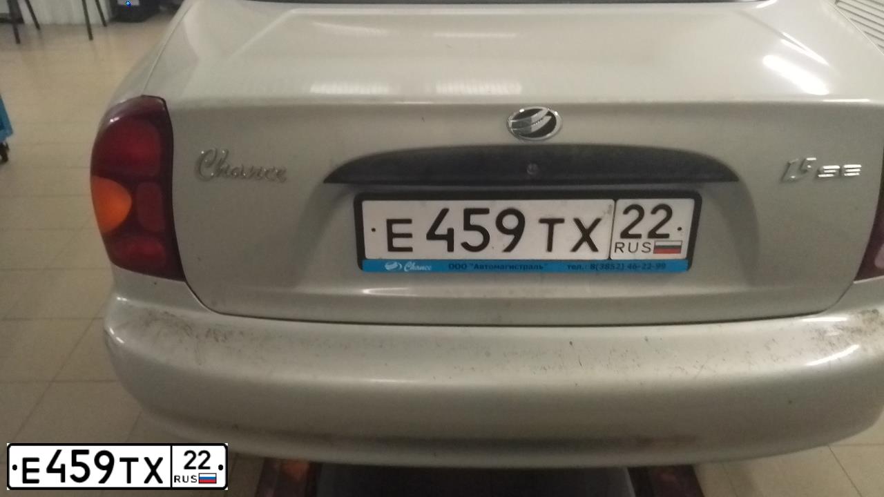 Фото автомобиля ZAZ CHANCE, 2010 — госномер Е459ТХ22. Цвет: СЕРО-ЗОЛОТИСТЫЙ