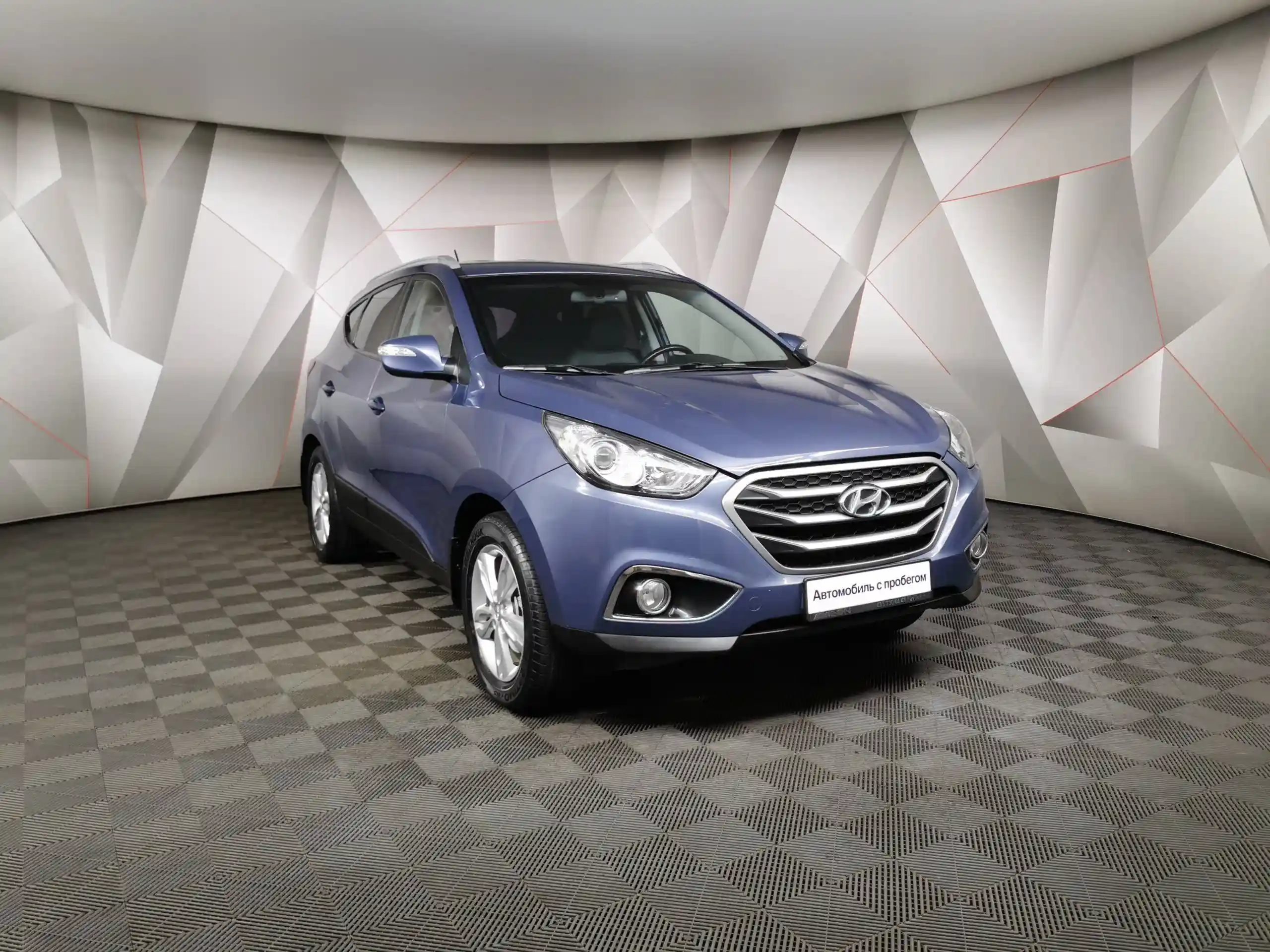 Фото автомобиля HYUNDAI IX35, 2012 — госномер О612СК77. Цвет: синий