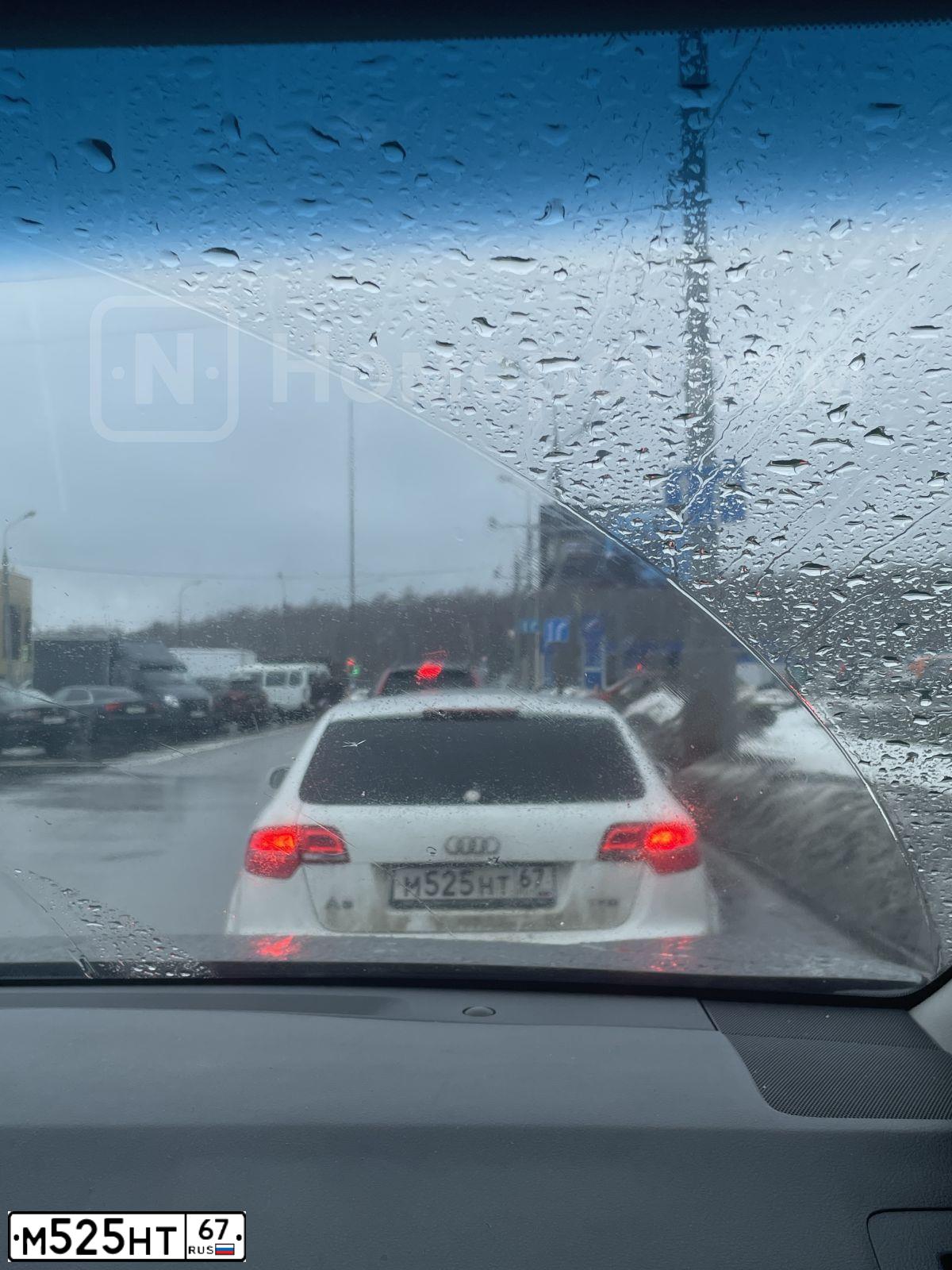 Фото автомобиля AUDI A3, 2011 — госномер М525НТ67. Цвет: Белый