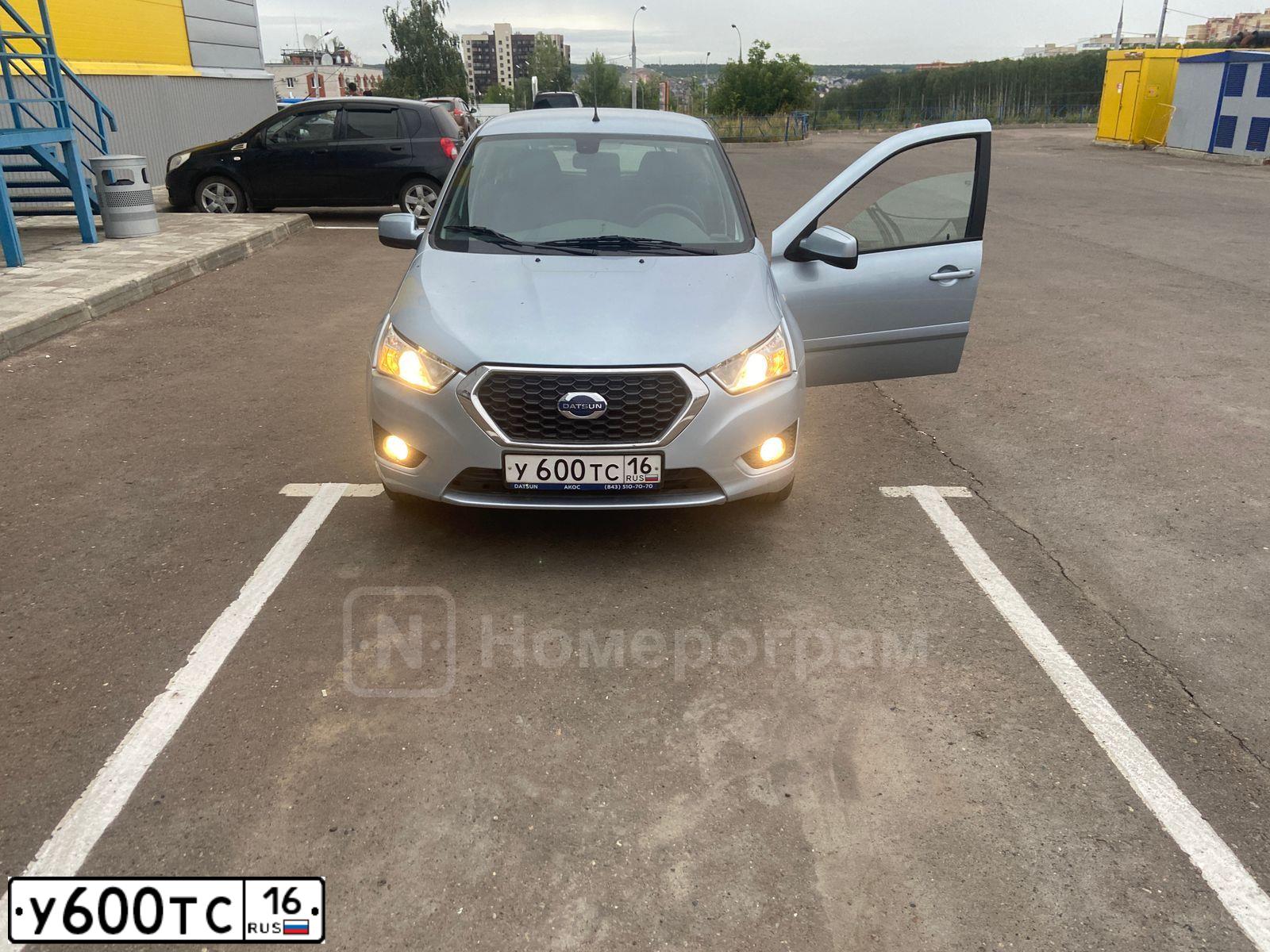 Фото автомобиля DATSUN MI-DO, 2015 — госномер У600ТС16. Цвет: СВЕТЛО-ГОЛУБОЙ
