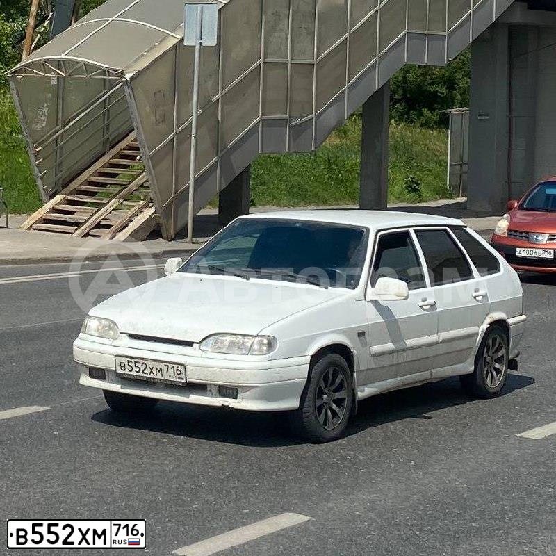 Фото автомобиля LADA 2114 SAMARA, 2013 — госномер С606ТВ116. Цвет: Белый