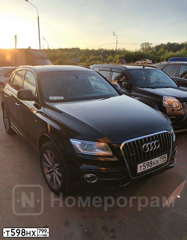 Фото автомобиля AUDI Q5, 2015 — госномер Х645УС152. Цвет: ЧЕРНЫЙ