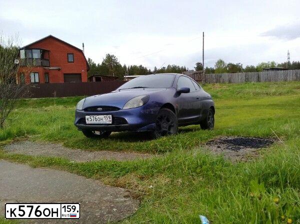 Фото автомобиля FORD PUMA, 1997 — госномер М224КВ159. Цвет: ТЕМНО-СИНИЙ
