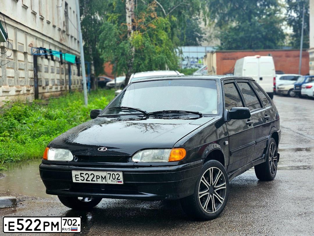 Фото автомобиля LADA 2114 SAMARA, 2011 — госномер Т666ЕХ102. Цвет: Сине-Черный