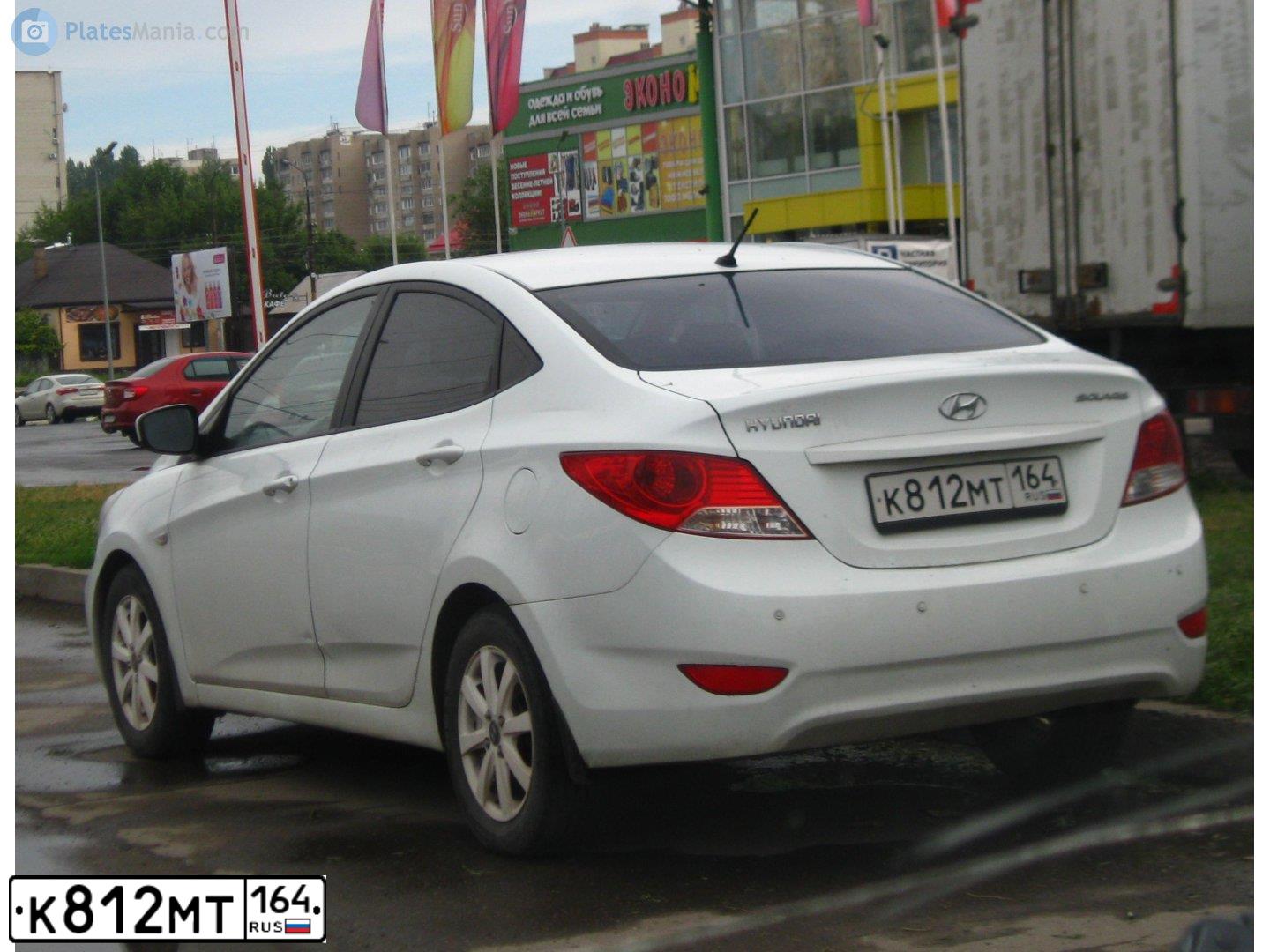 Фото автомобиля HYUNDAI SOLARIS, 2013 — госномер В550КУ73. Цвет: Белый
