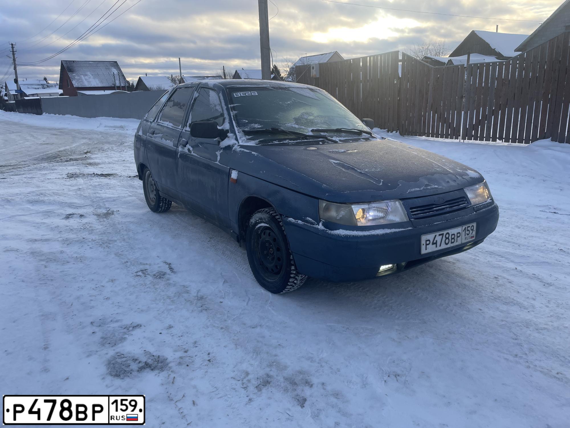 Фото автомобиля LADA 2112 LADA, 2004 — госномер Р478ВР159. Цвет: сине-зеленый