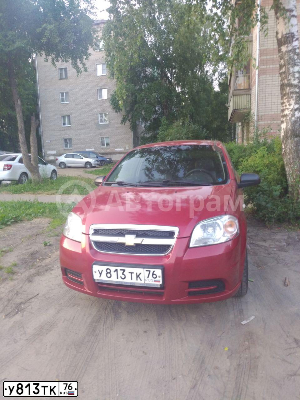 Фото автомобиля CHEVROLET AVEO, 2008 — госномер У813ТК76. Цвет: ТЕМНО-КРАСНЫЙ