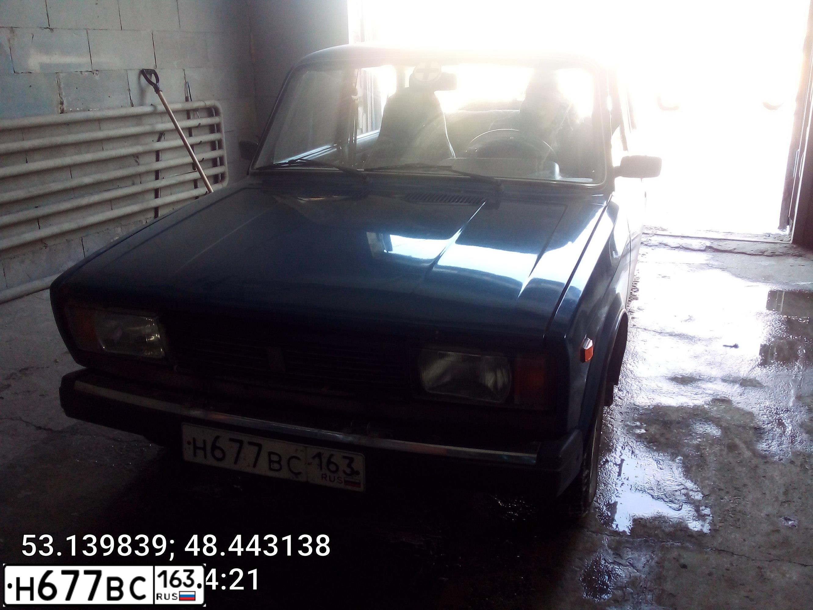 Фото автомобиля LADA 2105, 2009 — госномер Н677ВС163. Цвет: СИНЕ-ЗЕЛЕНЫЙ