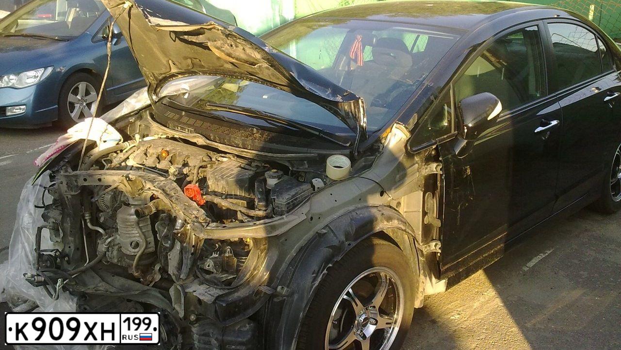 Фото автомобиля HONDA CIVIC, 2010 — госномер М634ЕУ178. Цвет: ЧЕРНЫЙ