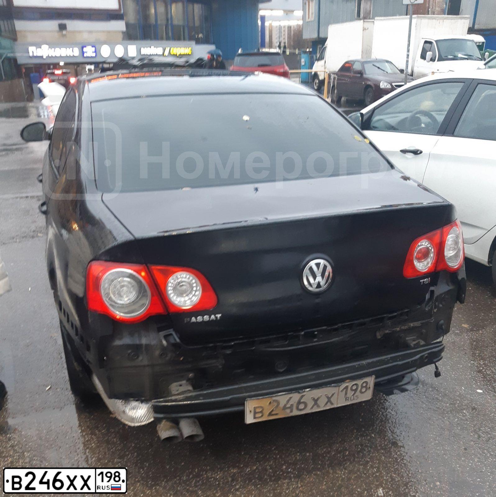 Фото автомобиля VOLKSWAGEN PASSAT, 2009 — госномер В222ТЕ199. Цвет: ЧЕРНЫЙ