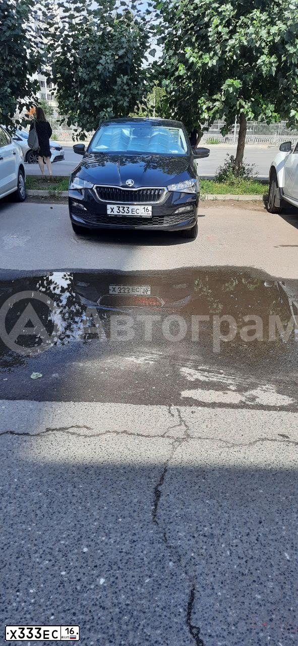Фото автомобиля LADA 2191 GRANTA, 2016 — госномер Х333ЕС116. Цвет: БЕЛЫЙ