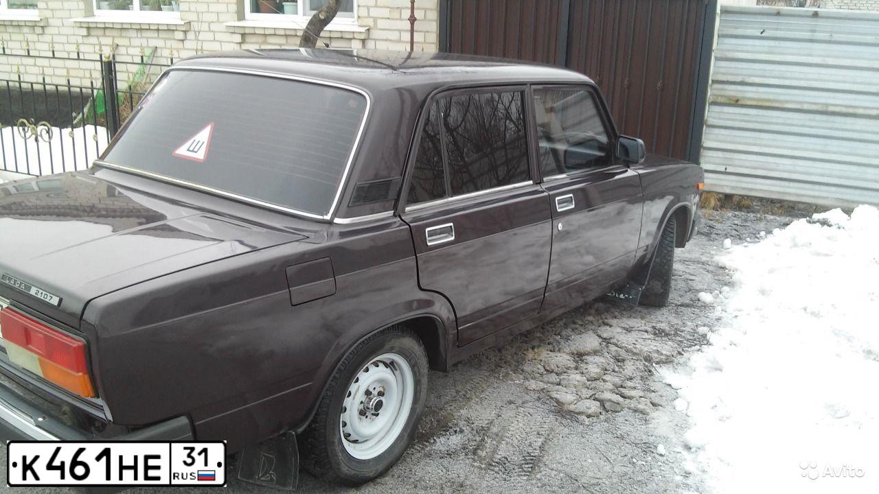 Фото автомобиля LADA 2107, 2007 — госномер К461НЕ31. Цвет: ТЕМНО-КОРИЧНЕВЫЙ