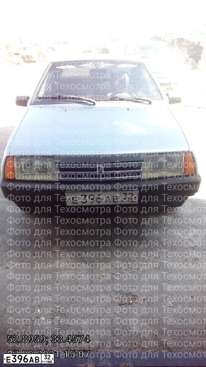 Фото автомобиля LADA 2109 SAMARA, 1995 — госномер Е396АВ32. Цвет: СЕРО ЗЕЛЕНЫЙ МЕТАЛЛИК