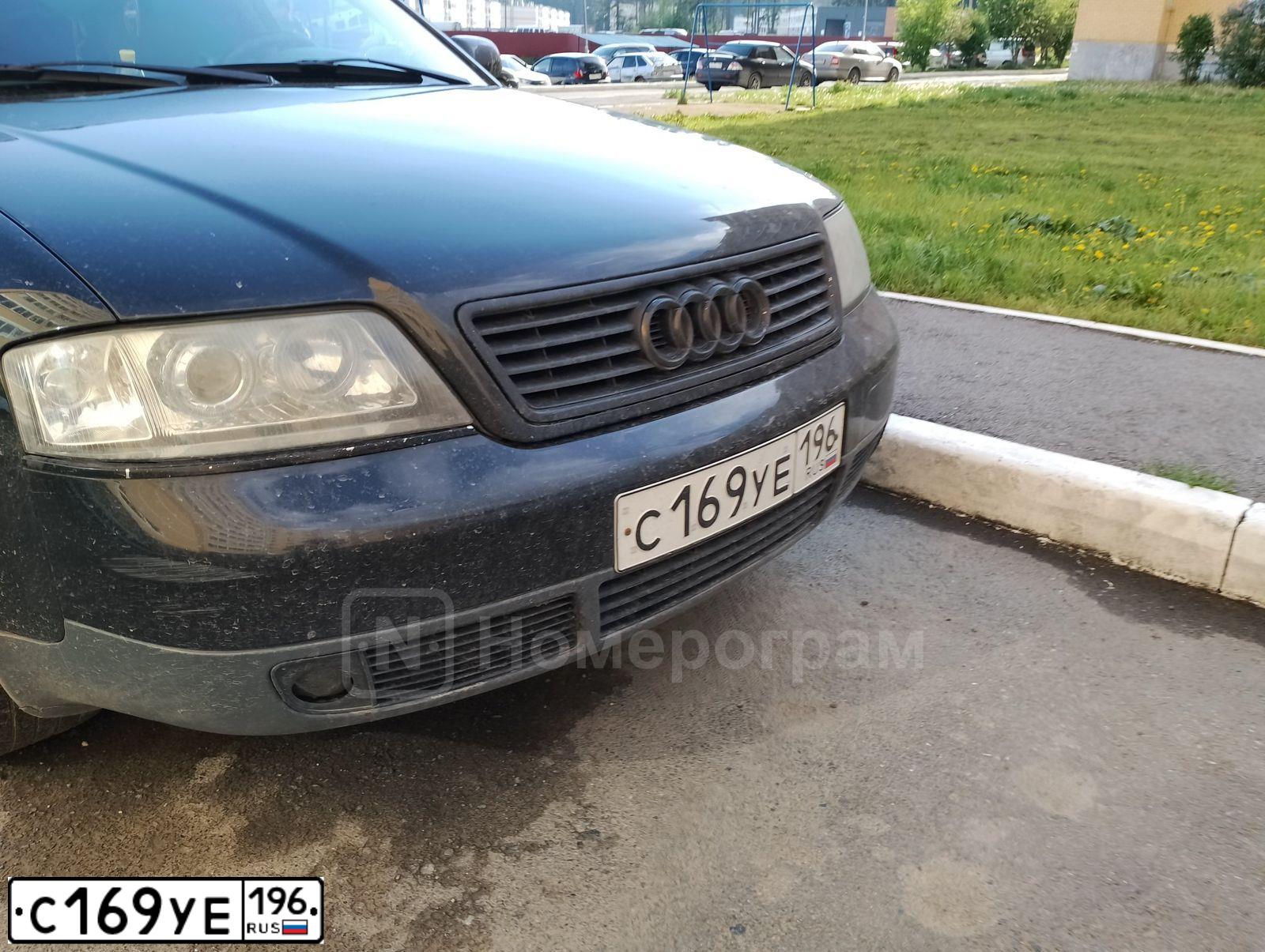 Фото автомобиля AUDI A6, 2001 — госномер С169УЕ196. Цвет: ЧЕРНЫЙ