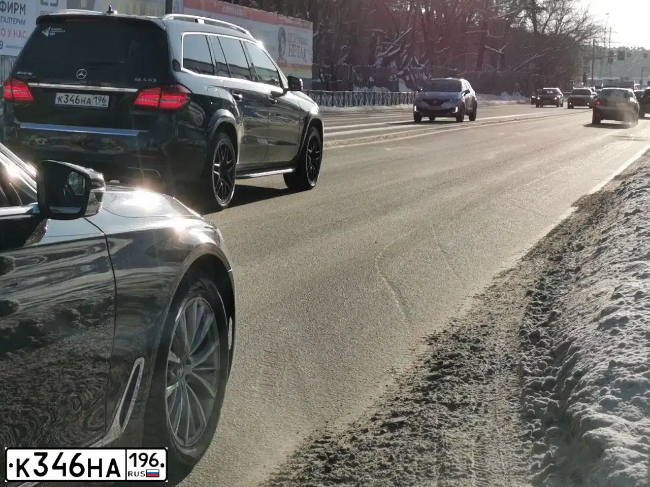 Фото автомобиля MERCEDES GLS-KLASSE, 2018 — госномер К346НА196. Цвет: ЧЕРНЫЙ