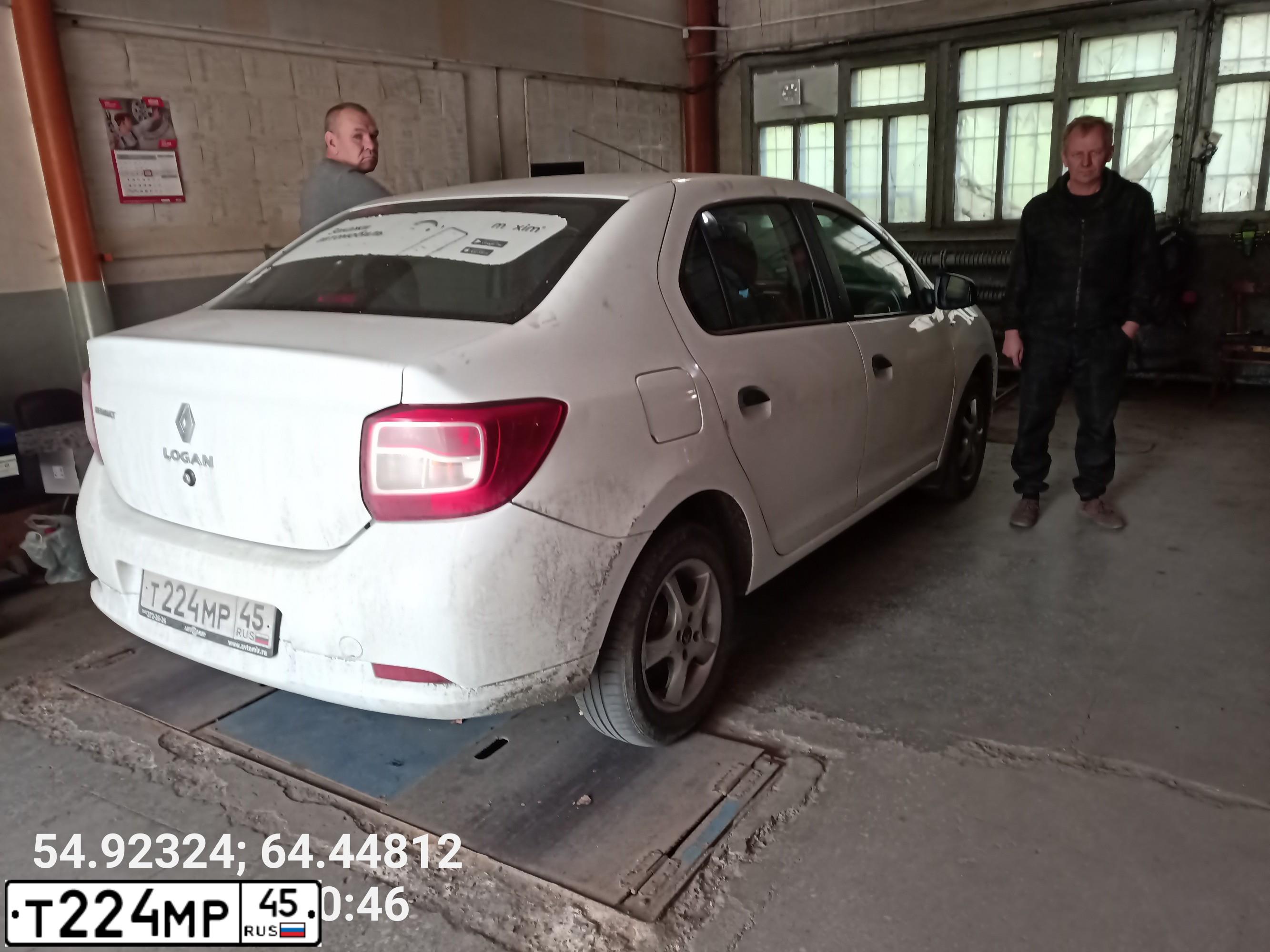 Фото автомобиля RENAULT LOGAN, 2018 — госномер Н803ОЕ45