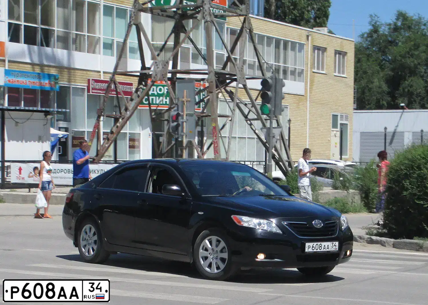 Фото автомобиля TOYOTA CAMRY, 2007 — госномер В062УС134. Цвет: ЧЕРНЫЙ