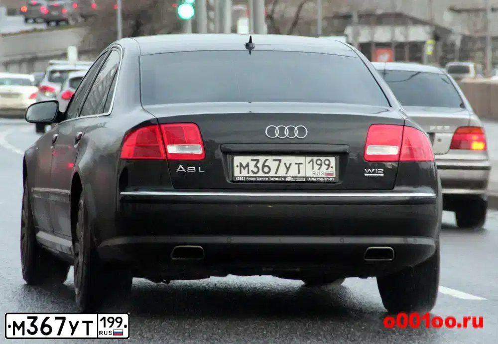 Фото автомобиля AUDI A8, 2007 — госномер М367УТ199. Цвет: ЧЕРНЫЙ