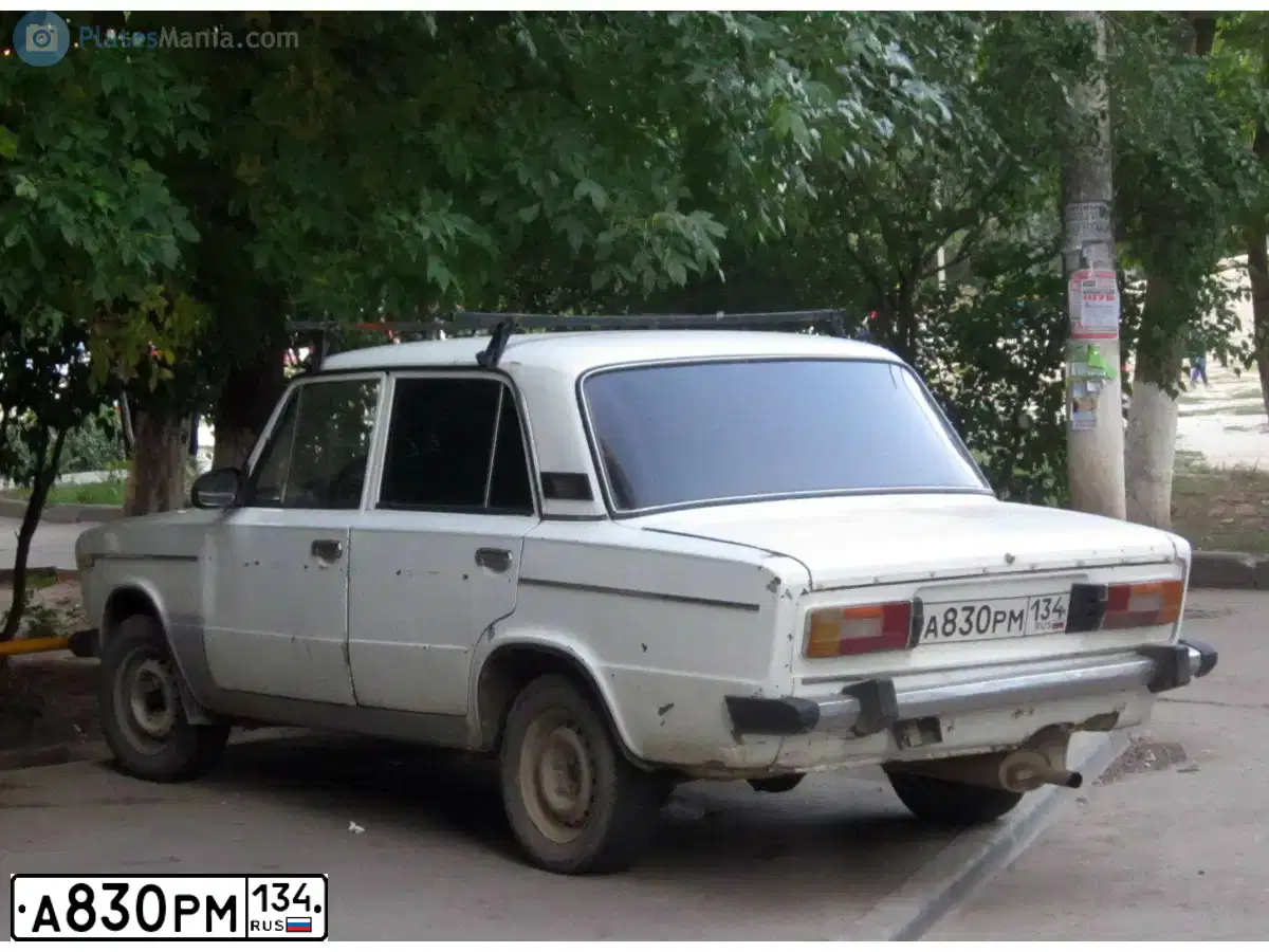 Фото автомобиля LADA 2106, 1995 — госномер А830РМ134. Цвет: БЕЛЫЙ