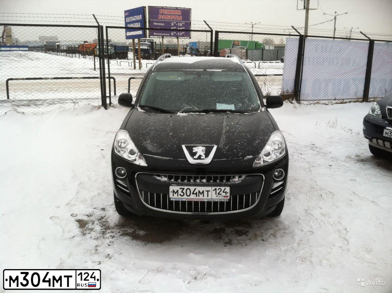 Фото автомобиля РЕUGЕОТ4007, 2008 — госномер О777СА24. Цвет: ЧЕРНЫЙ