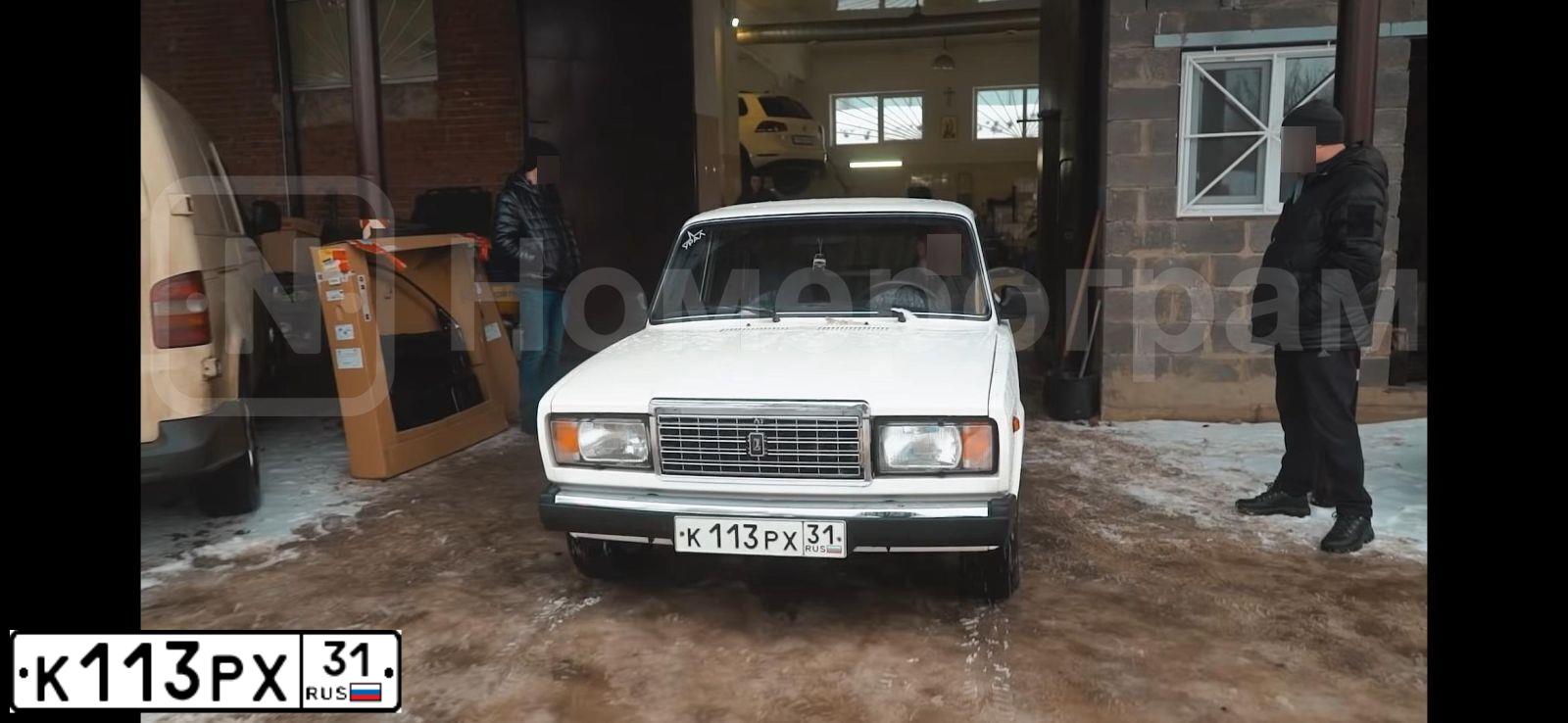 Фото автомобиля LADA 2107, 2007 — госномер К113РХ31. Цвет: ЯРКО-БЕЛЫЙ