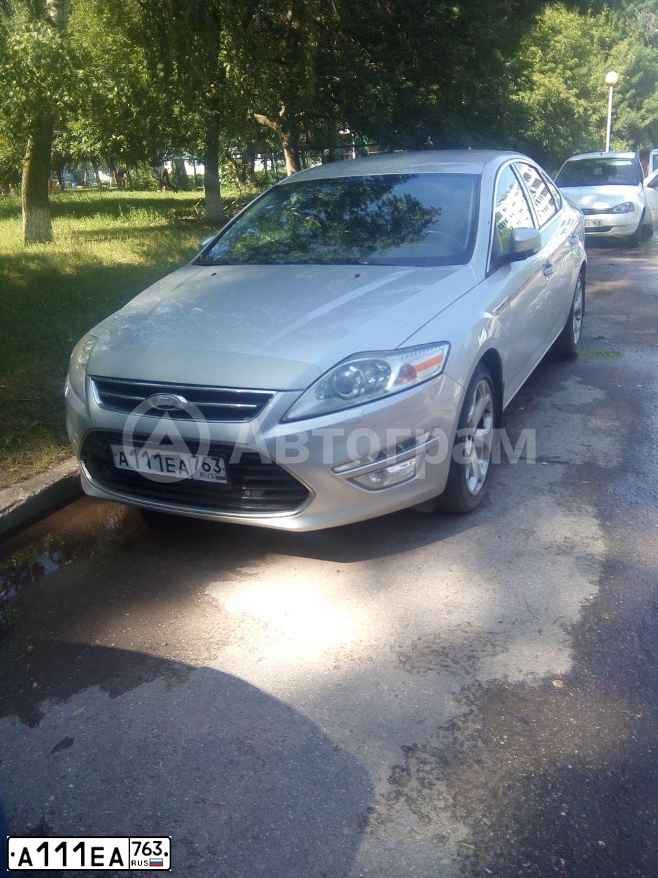 Фото автомобиля FORD MONDEO, 2011 — госномер А111ЕА763. Цвет: Серебристый