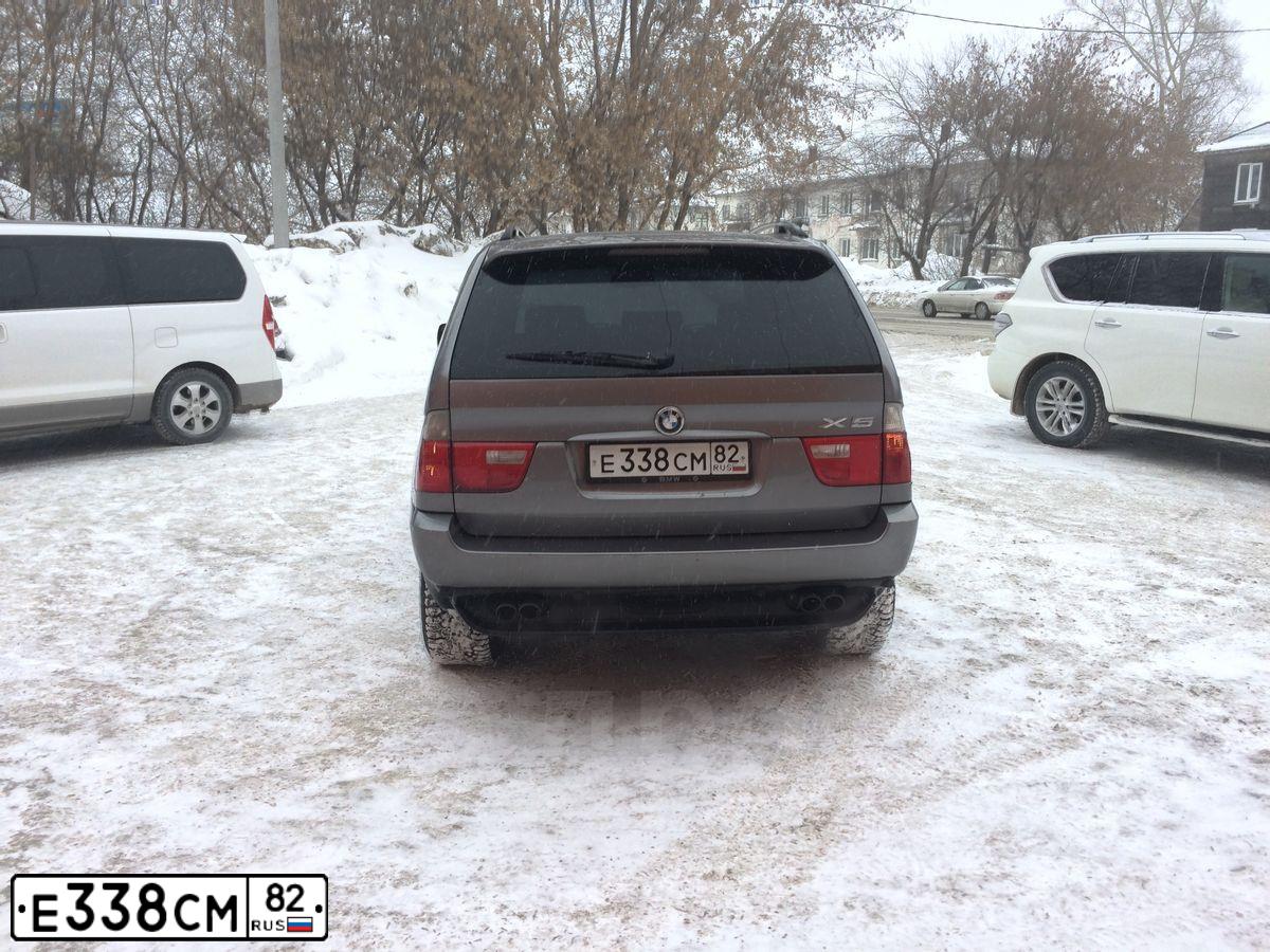 Фото автомобиля BMW X5, 2004 — госномер Н774МА154. Цвет: СЕРЫЙ