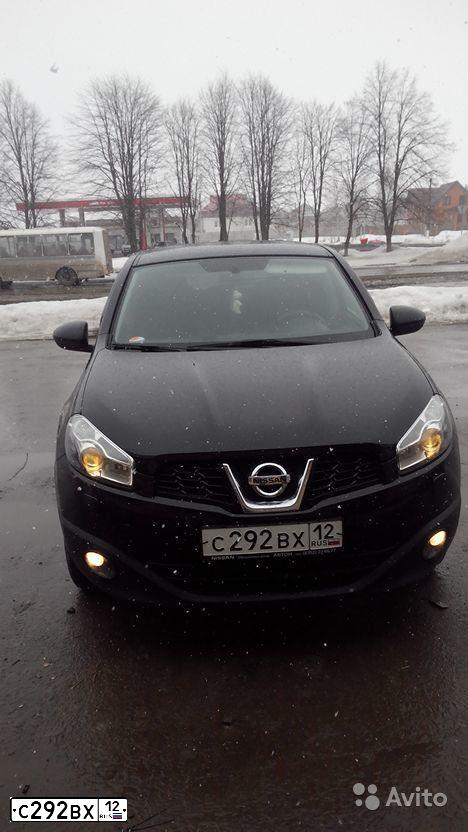 Фото автомобиля NISSAN QASHQAI, 2012 — госномер Е010НР716. Цвет: ЧЕРНЫЙ