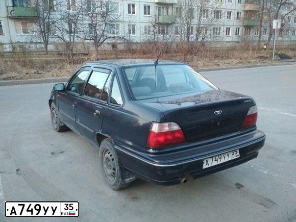 Фото автомобиля ДЭУ НЕКСИЯ, 2007 — госномер М985МС35. Цвет: Темно-синий