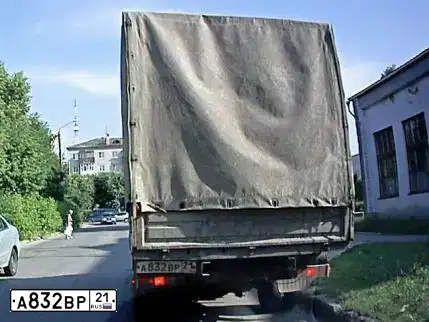 Фото автомобиля GAZ 3302 EL, 2005 — госномер А832ВР21. Цвет: Белый