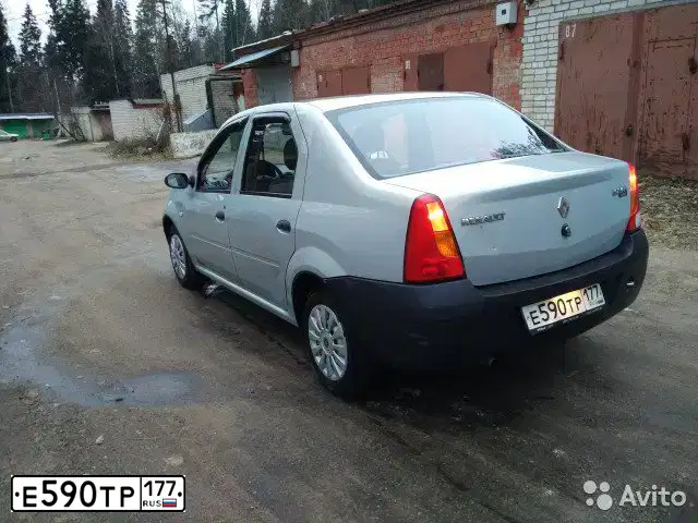 Фото автомобиля RENAULT LOGAN, 2007 — госномер С967СН69. Цвет: СЕРЫЙ