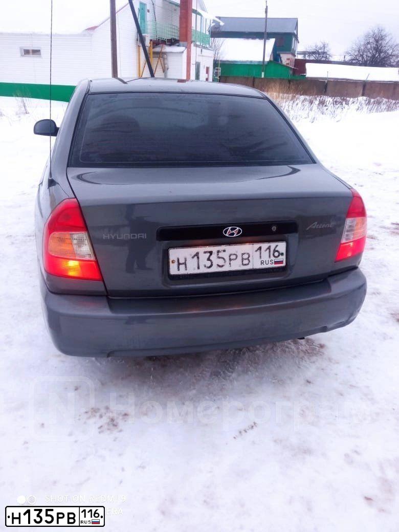 Фото автомобиля TAGAZ ACCENT, 2007 — госномер Н135РВ116. Цвет: СЕРЫЙ