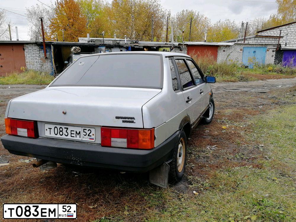 Фото автомобиля LADA 2109 SAMARA, 2001 — госномер Р135ТН33. Цвет: Серый