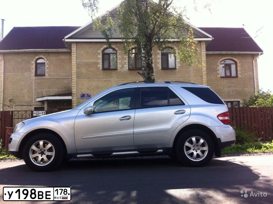 Фото автомобиля MERCEDES-BENZ ML350, 2007 — госномер В312ЕО181. Цвет: Серебристый