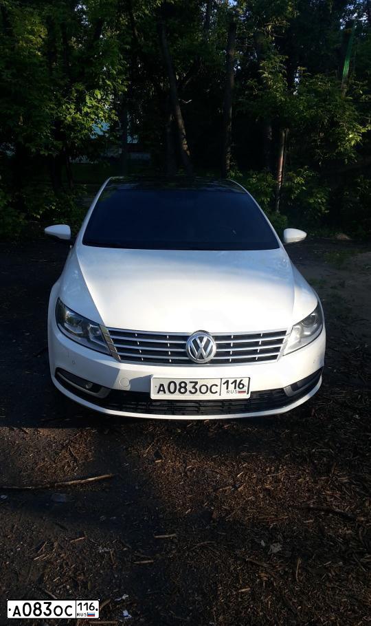 Фото автомобиля VOLKSWAGEN CC, 2012 — госномер Р600ХК116. Цвет: Белый