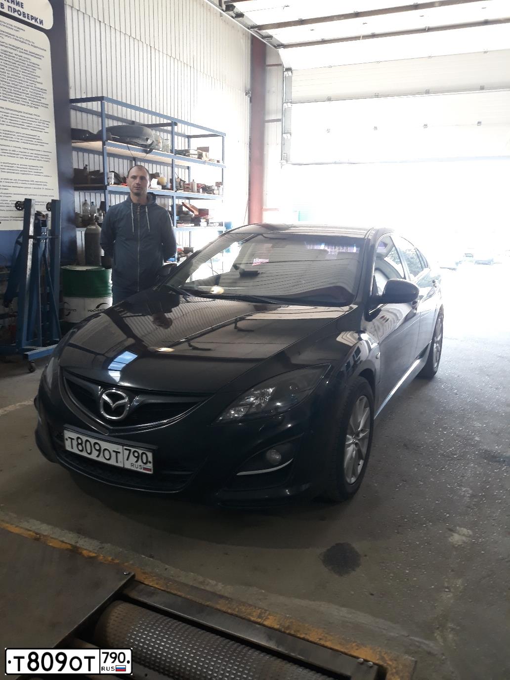 Фото автомобиля MAZDA 6, 2010 — госномер Х787ТА73. Цвет: ЧЕРНЫЙ