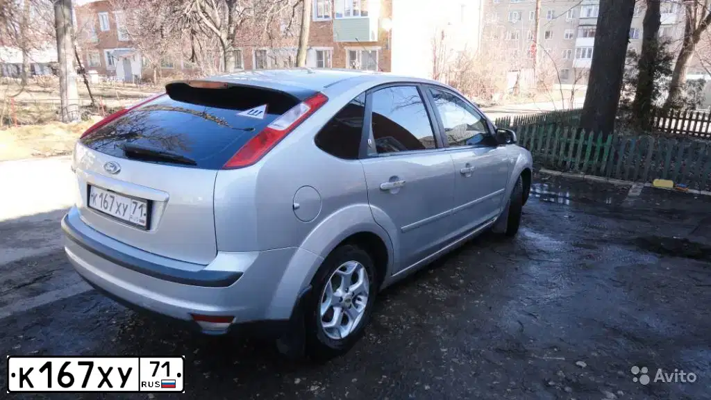 Фото автомобиля FORD FOCUS, 2007 — госномер К167ХУ71. Цвет: СЕРЕБРИСТЫЙ