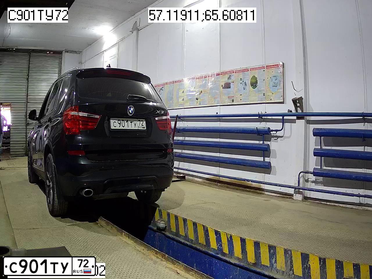 Фото автомобиля BMW X3, 2014 — госномер С901ТУ72. Цвет: ЧЕРНЫЙ