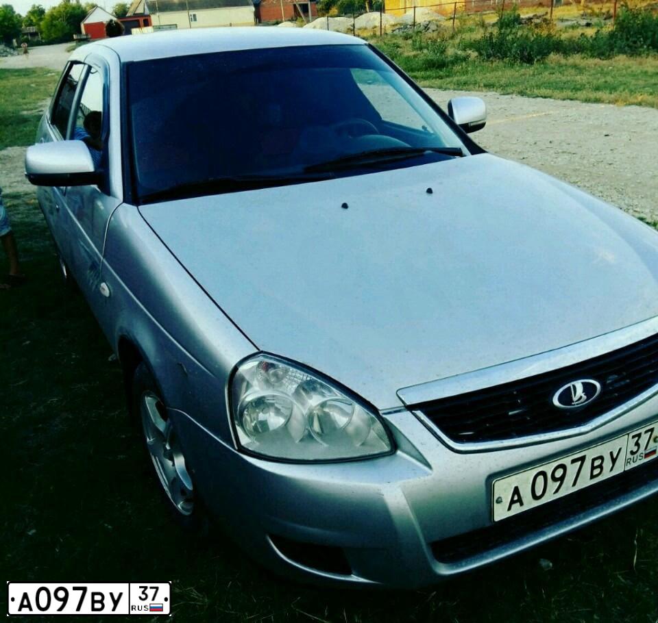 Фото автомобиля LADA 2172 PRIORA, 2010 — госномер С362МТ33. Цвет: Серебристый