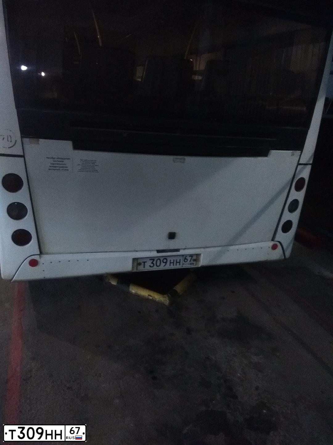 Фото автомобиля MAZ Z 206 - 226, 2013 — госномер Т309НН67. Цвет: Белый