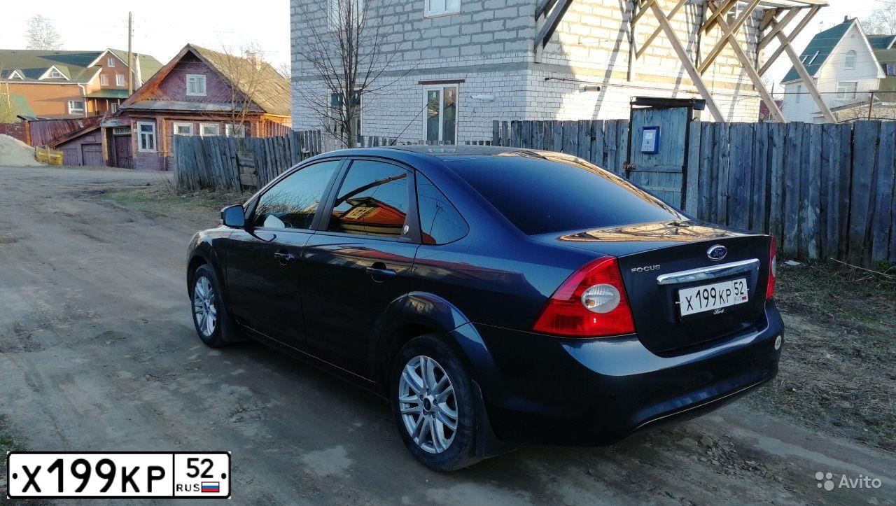 Фото автомобиля FORD FOCUS, 2008 — госномер Х199КР52. Цвет: ТЕМНО-СЕРЫЙ