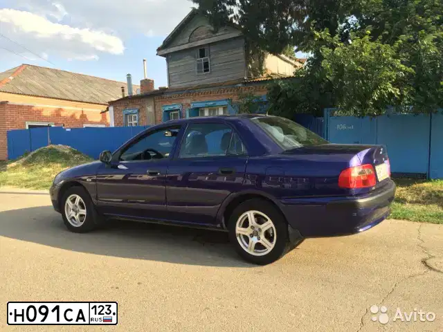 Фото автомобиля МИЦУБИСИ КАРИЗМА 1.6, 2002 — госномер Х778СЕ123. Цвет: СИНИЙ