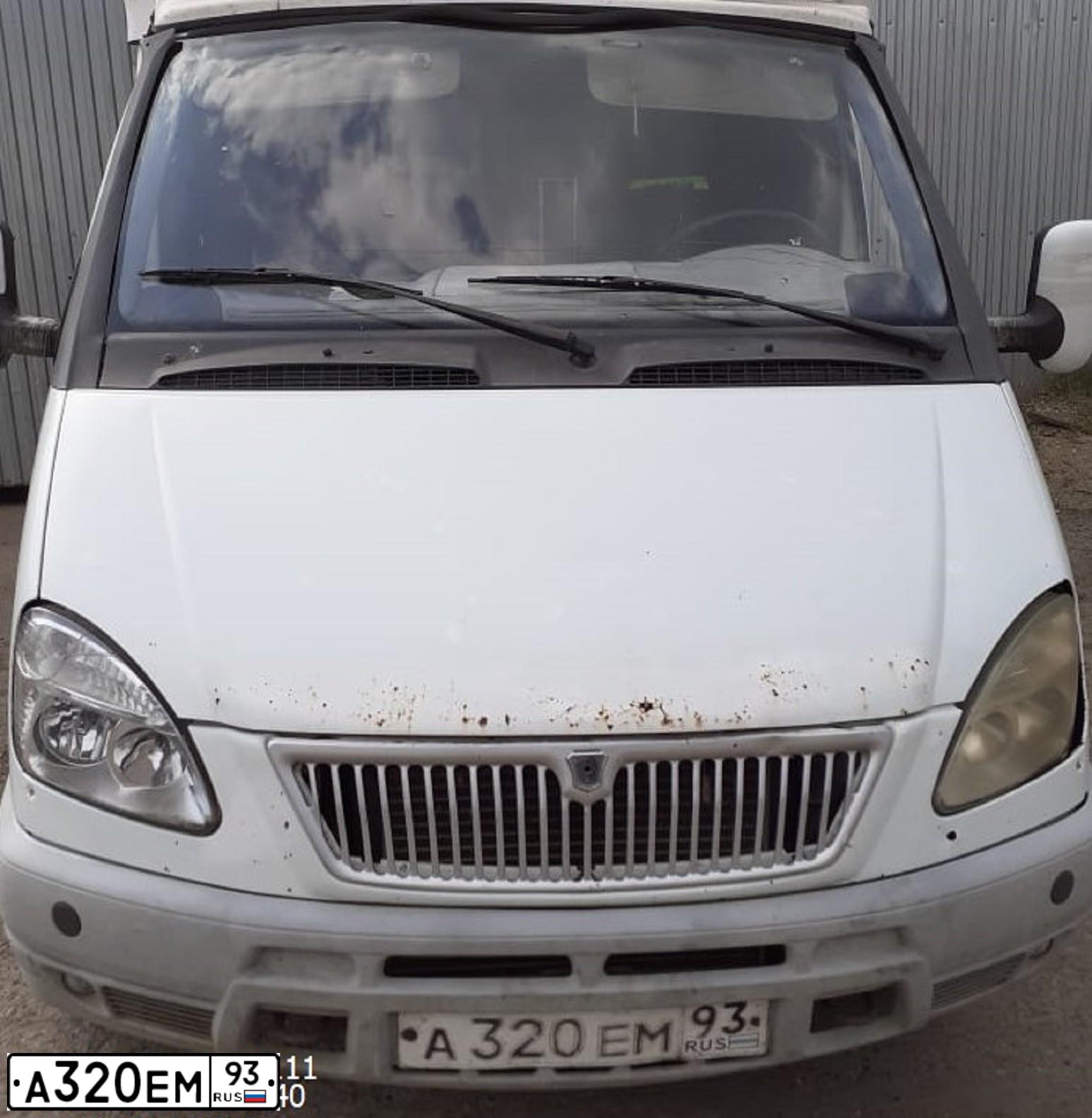 Фото автомобиля GAZ 3302, 2006 — госномер Е504ЕО193. Цвет: Белый