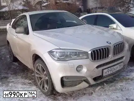 Фото автомобиля BMW X6M, 2014 — госномер В904ВР797. Цвет: Белый