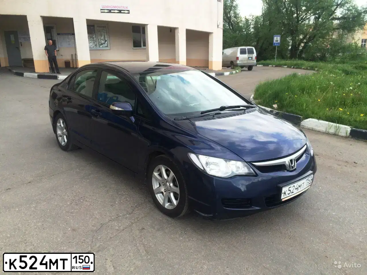 Фото автомобиля HONDA CIVIC, 2008 — госномер В668УУ716. Цвет: ТЕМНО- СИНИЙ