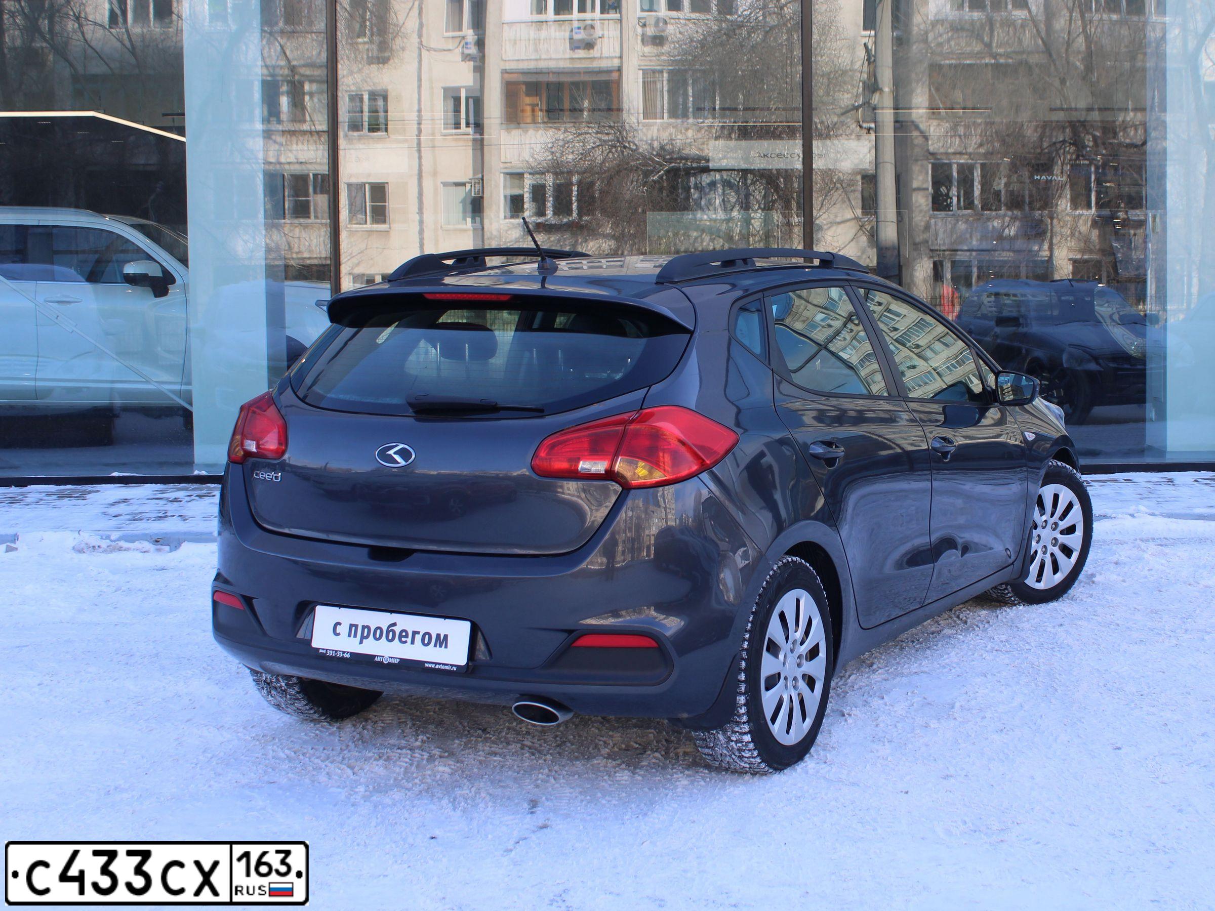 Фото автомобиля KIA CEE'D, 2013 — госномер С433СХ163. Цвет: СЕРЫЙ