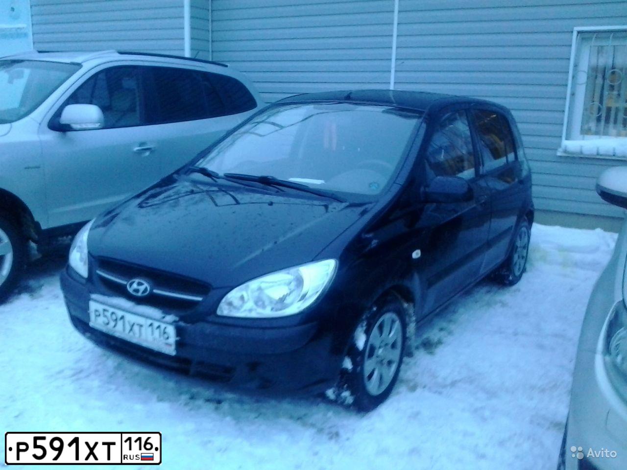 Фото автомобиля HYUNDAI GETZ, 2008 — госномер К674ОК21. Цвет: ЧЕРНЫЙ