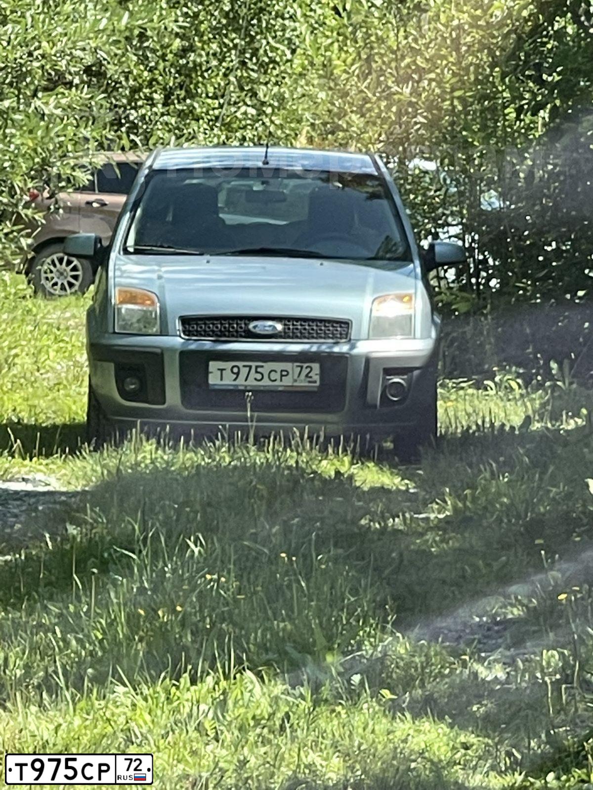 Фото автомобиля FORD FUSION, 2008 — госномер Т975СР72. Цвет: СЕРО-ГОЛУБОЙ